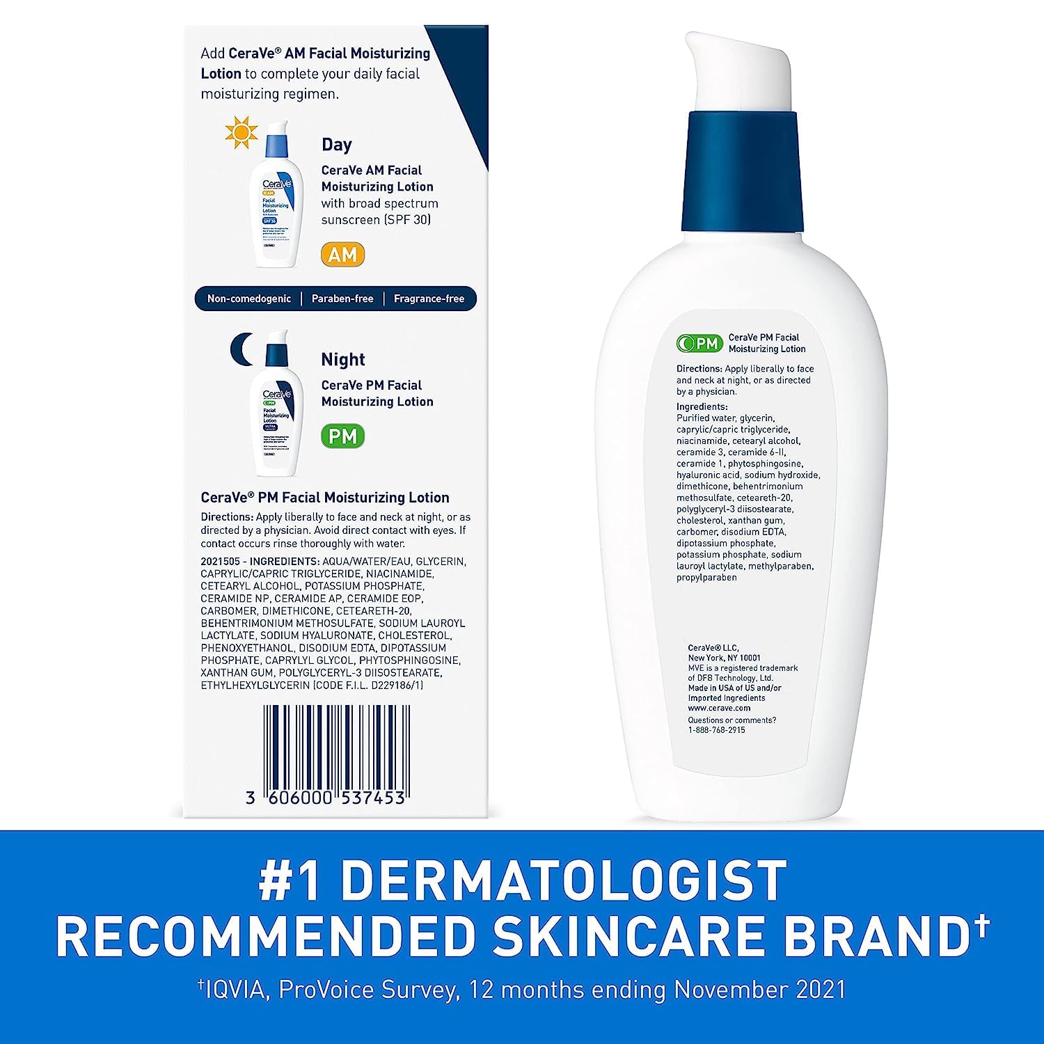 PM Facial Moisturizing Lotion Night Cream 3 Ounce Y8564
