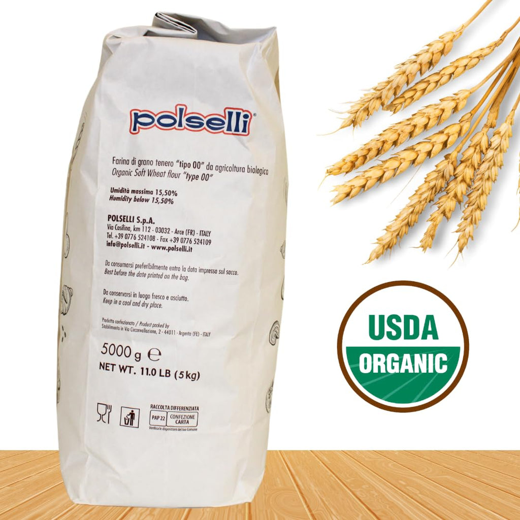11 lbs (5 kg) Organic Double Zero Flour S54351