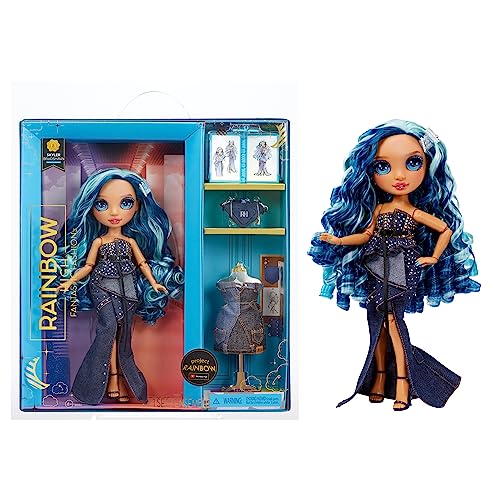 Blue 11” Fashion Doll and Playset with 2 Complete Doll Outfits and Fashion Play Accessories Z814582