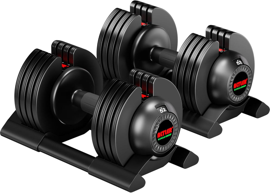 2PCS 52lb Adjustable Dumbbell Set S24594