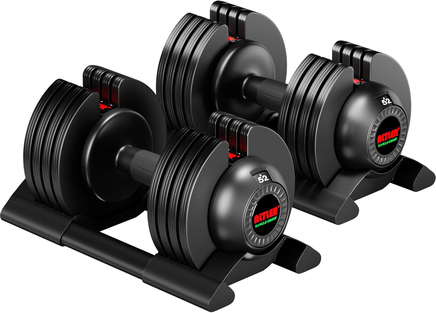 2PCS 52lb Adjustable Dumbbell Set S24594