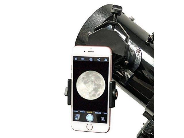 Black 90mm Cassegrain Telescope with Smartphone Camera H7570