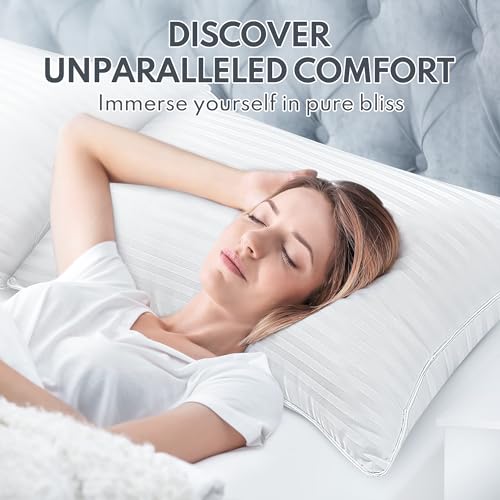 King Size Bed Pillows Set of 2 Cooling Microfiber Pillows P1958