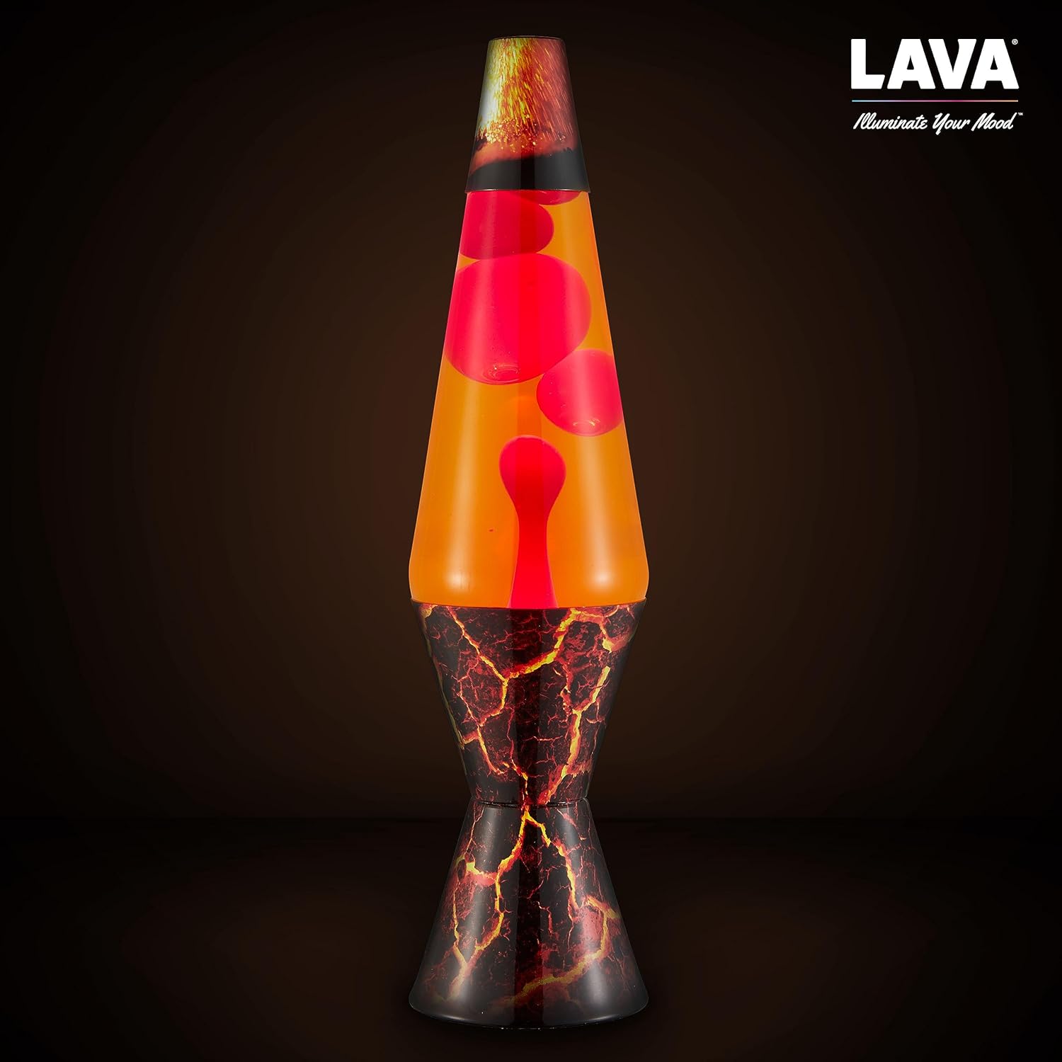 14.5" Red Wax and Orange Liquid Motion Light Z185338