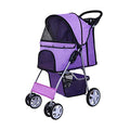 4 Wheel Folding Pet Stroller with Detachable Carrier J317