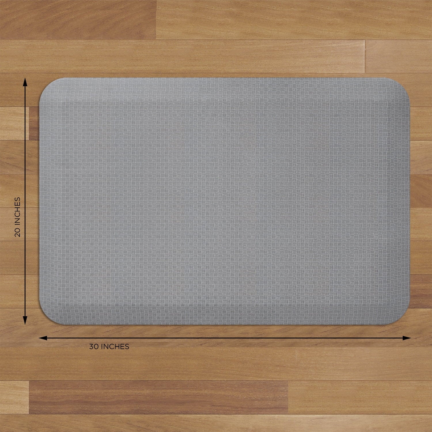 Light Gray 20" x 30" Kitchen Floor Mat R772487