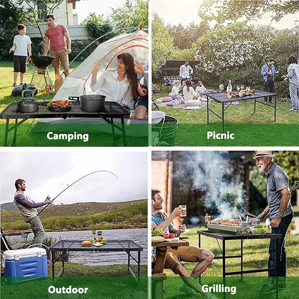 Folding Aluminum Grill Table V630