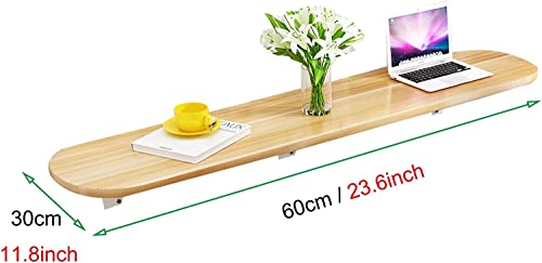 White Wall-Mounted Folding Table 60x30cm W60485