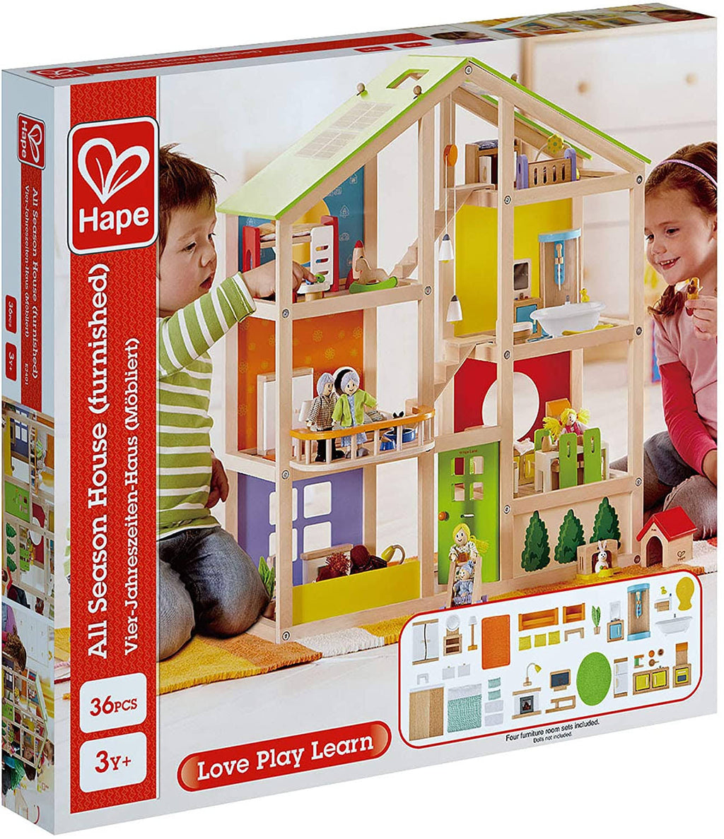 3 Story Wooden Dollhouse N288405