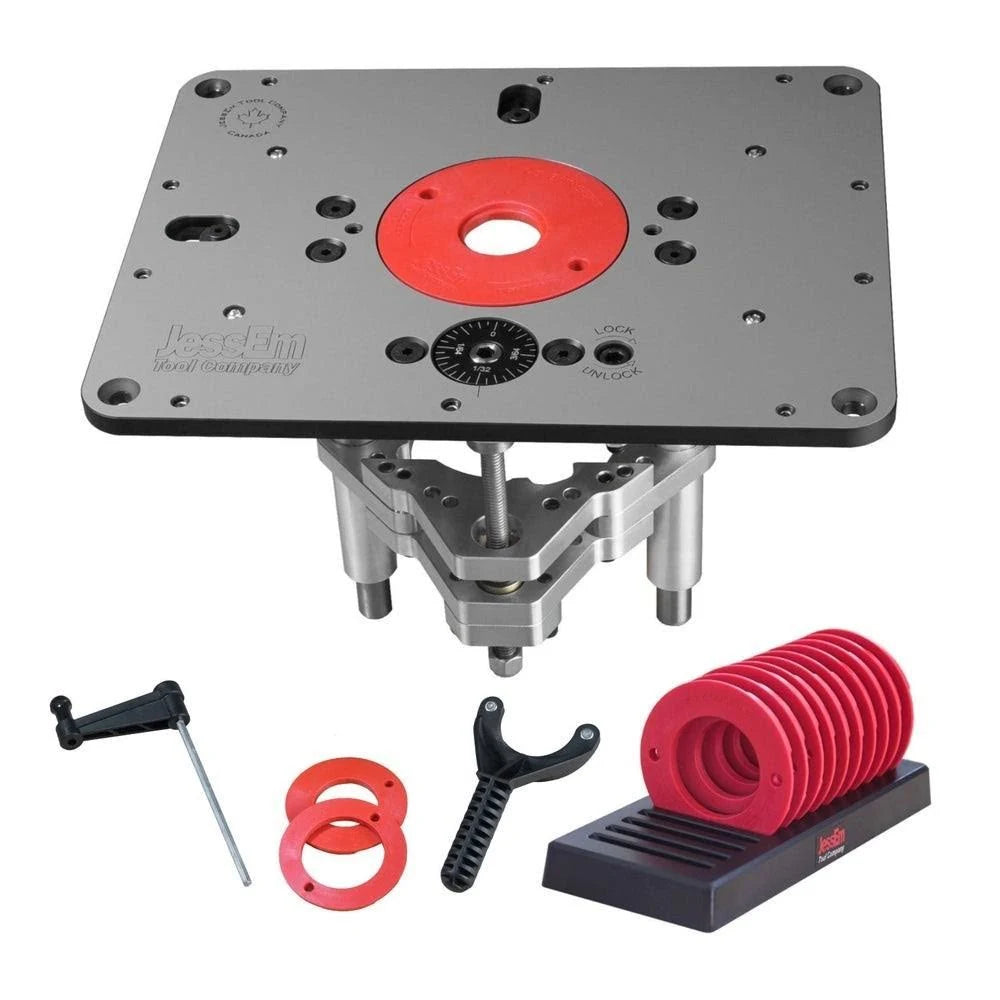 10-Piece Insert Ring Set and Router Lift L662390