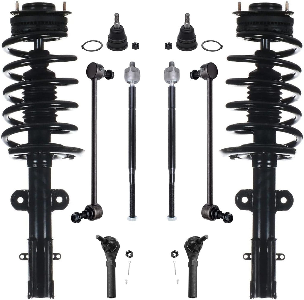 Front Struts with Coil Spring and Sway Bar End Links Kit V317753