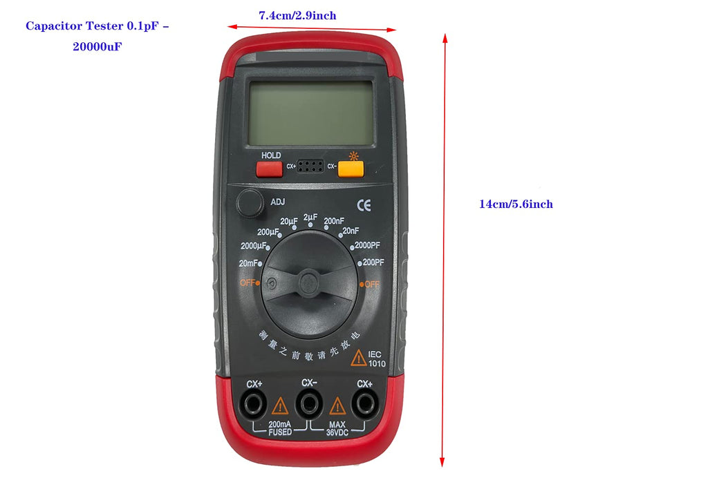 Handheld Digital Capacitor Tester with LCD Display P50910