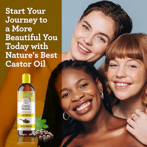 8 Fl oz 100% Pure Cold Pressed Castor Oil T7003