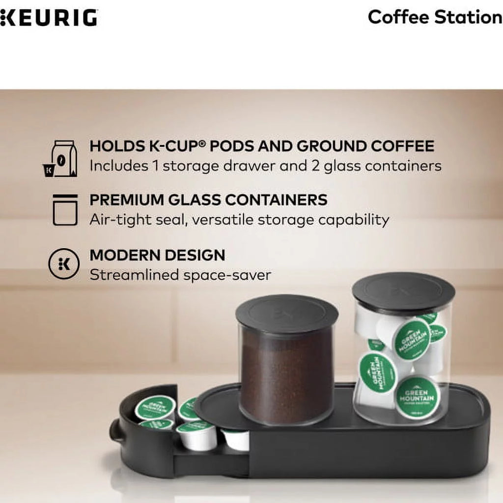 Black Ground Coffee & K-Cup Pod Storage Unit C5365