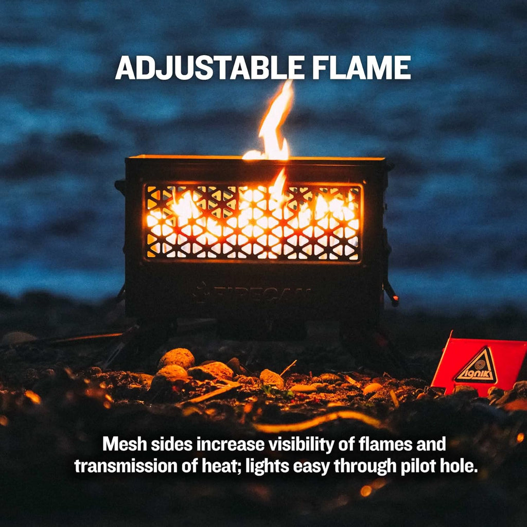 Portable Propane Fire Pit with Hose and Adjustable Regulator B343487