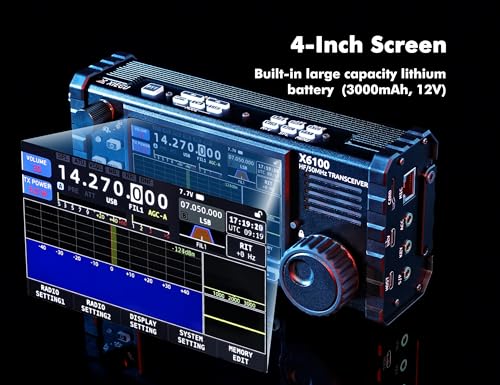 HF Transceiver SDR HF/50MHz Full Mode Built-in Battery Auto Antenna Tuner W5725