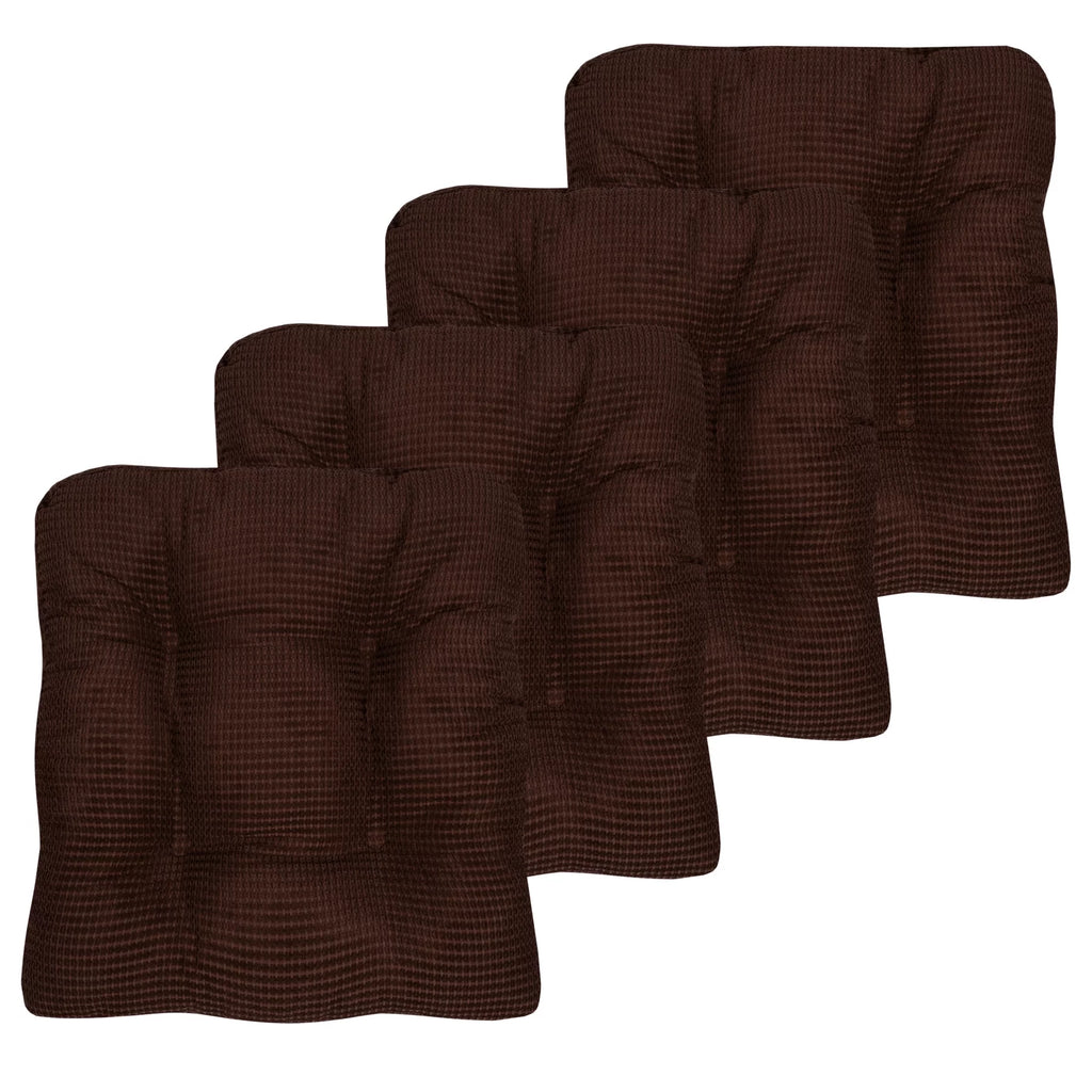 4 Pack Chocolate Memory Foam Chair Cushion Pad X62263