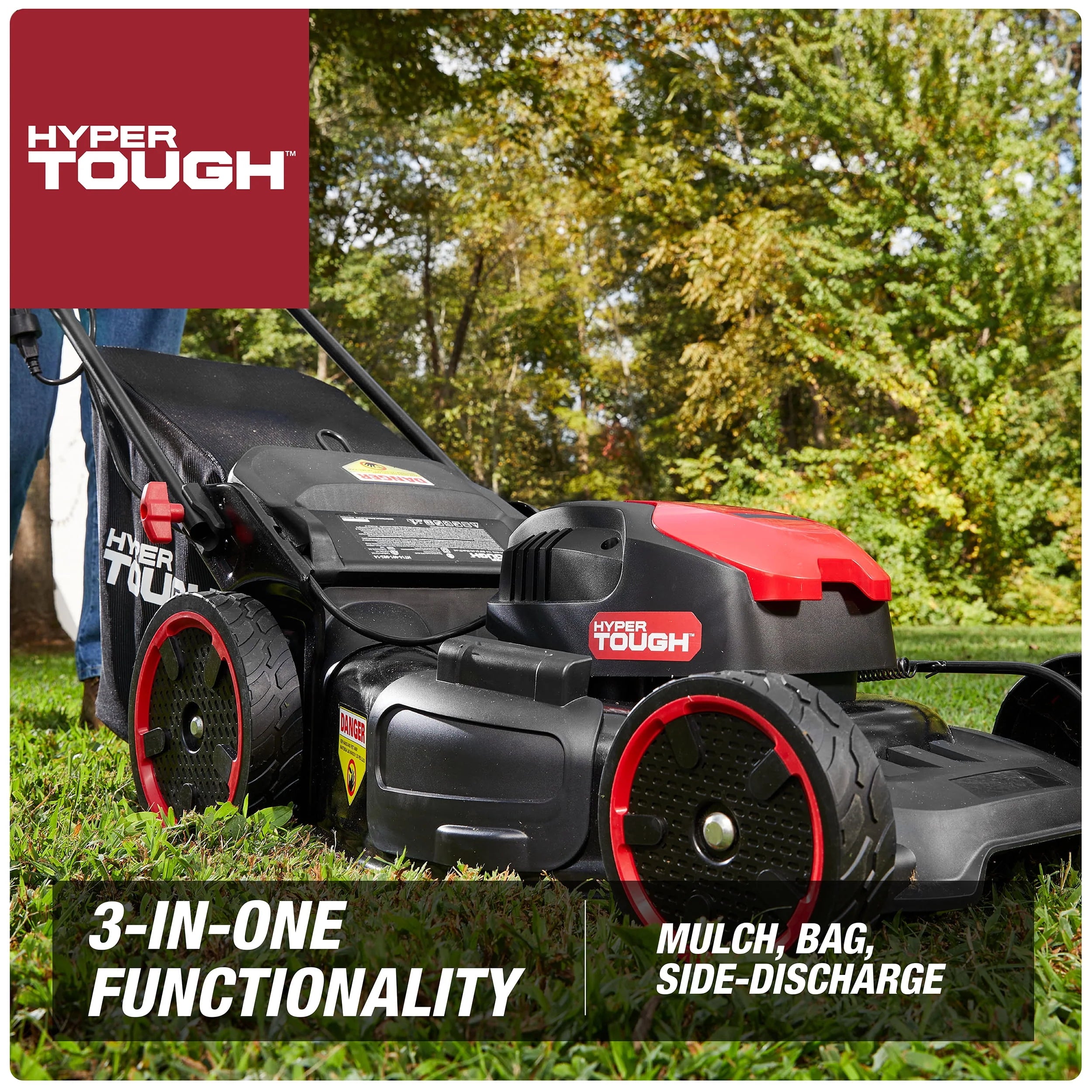 20 13A Corded Electric Push Walk-behind Lawn Mower B673466