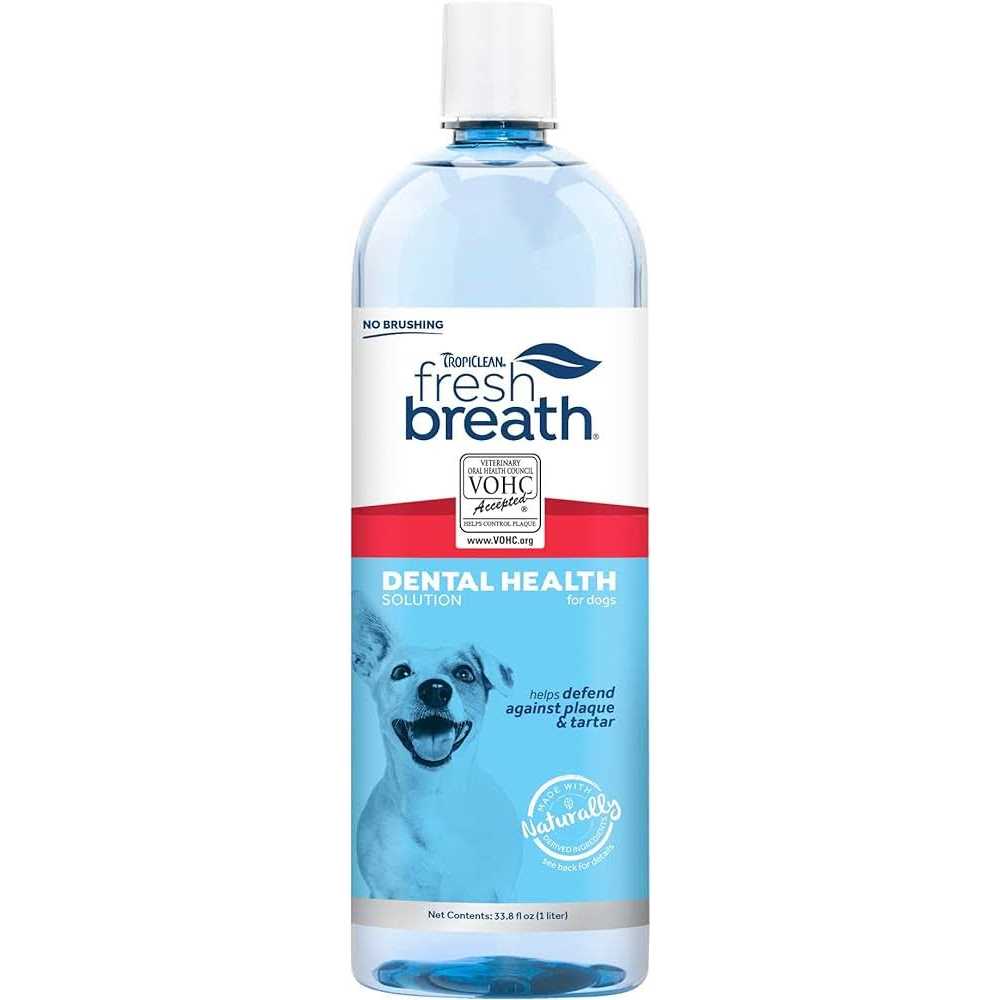 TropiClean Fresh Breath Dog Dental Health Solution J878