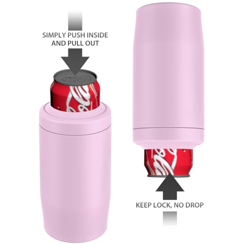 4-in-1 Double Wall Stainless Steel Insulated Can Holder (Black) D5152