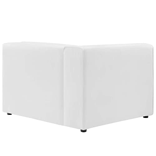 White Vegan Leather 5-Piece Sectional Sofa L843591