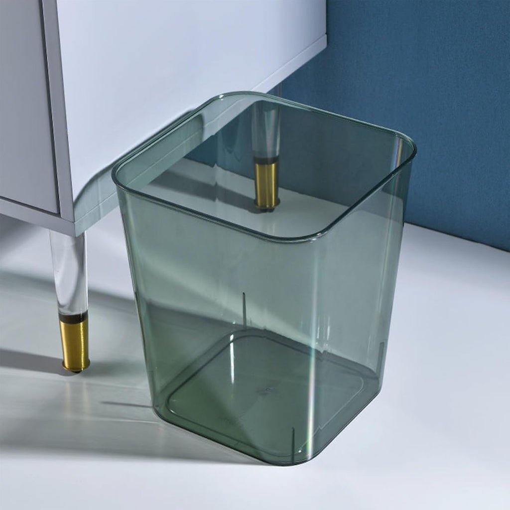 Acrylic Transparent Large Capacity Wastebasket Trash Bin I82264