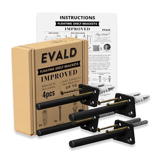 4 Pack 6-Inch Floating Shelf Bracket S64654