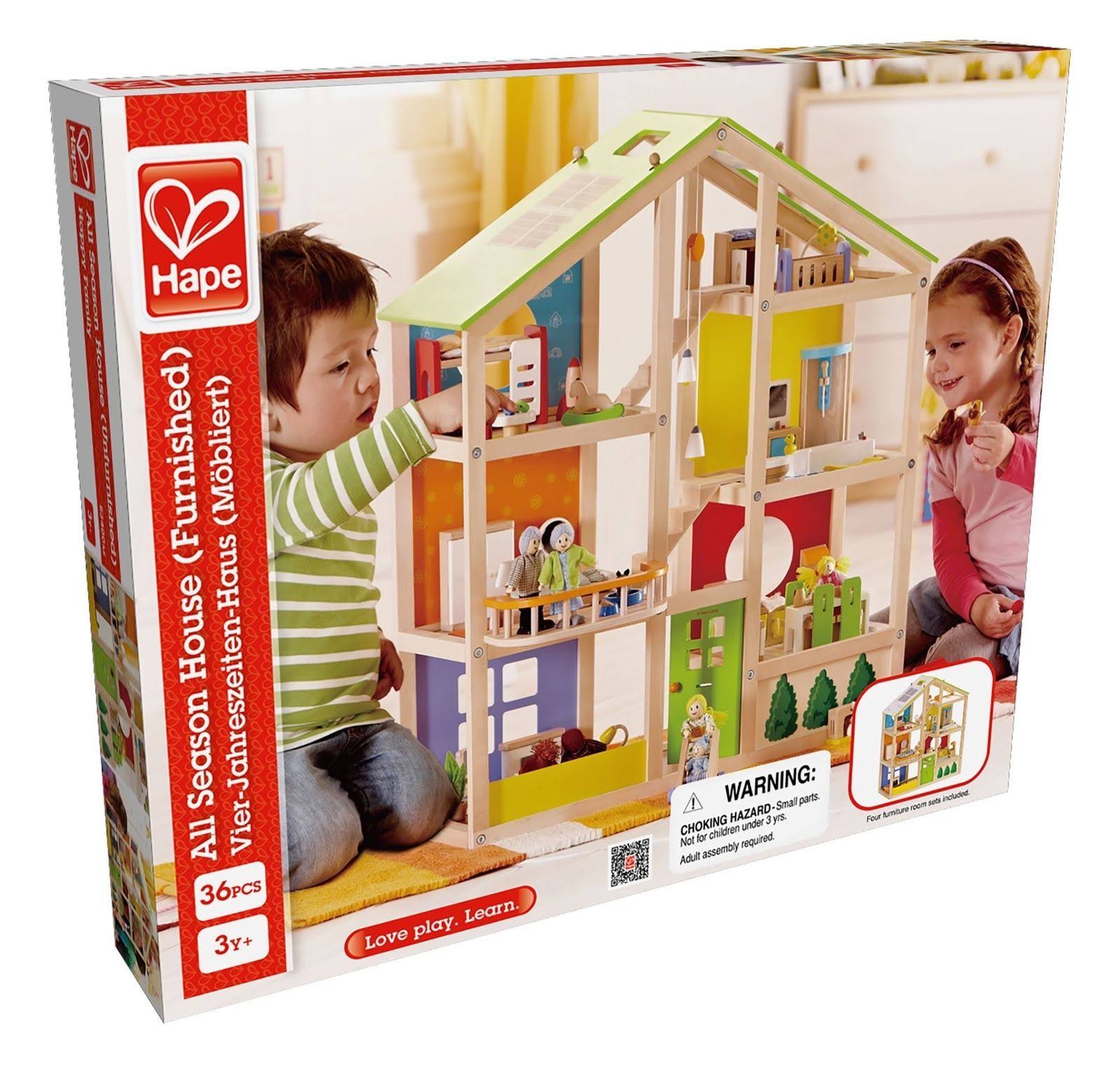 3 Story Wooden Dollhouse N288405