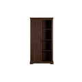 Espresso Tall Storage Cabinet with Sliding Door P804