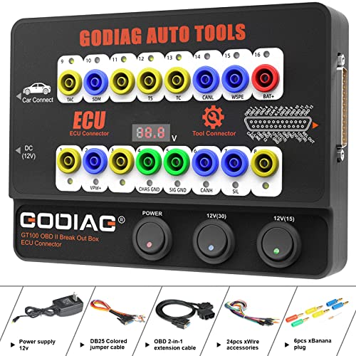 OBDII Breakout Box, OBD and CAN Protocol Detector X5800