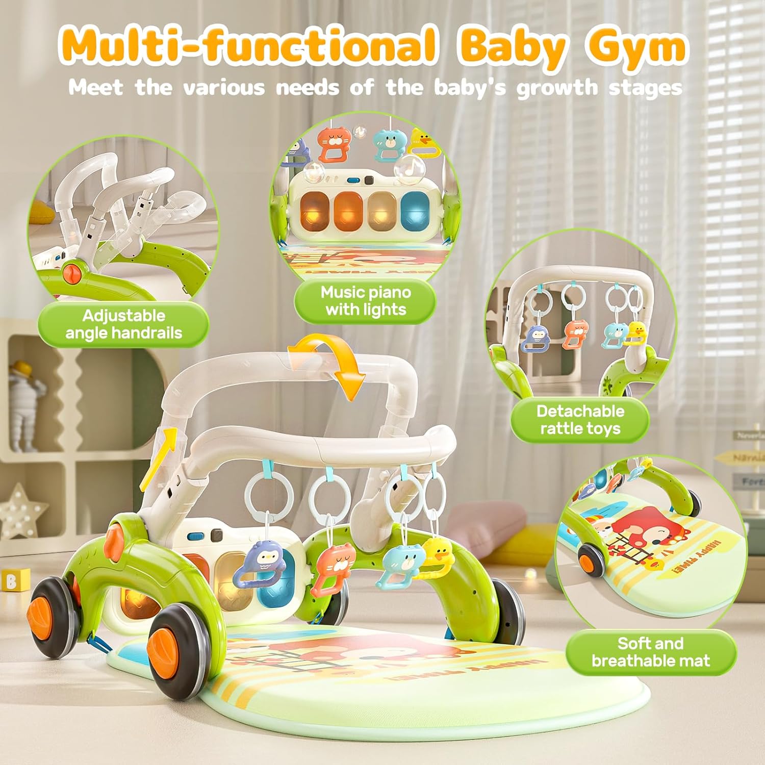 Baby Gym Play Mat with Piano S763