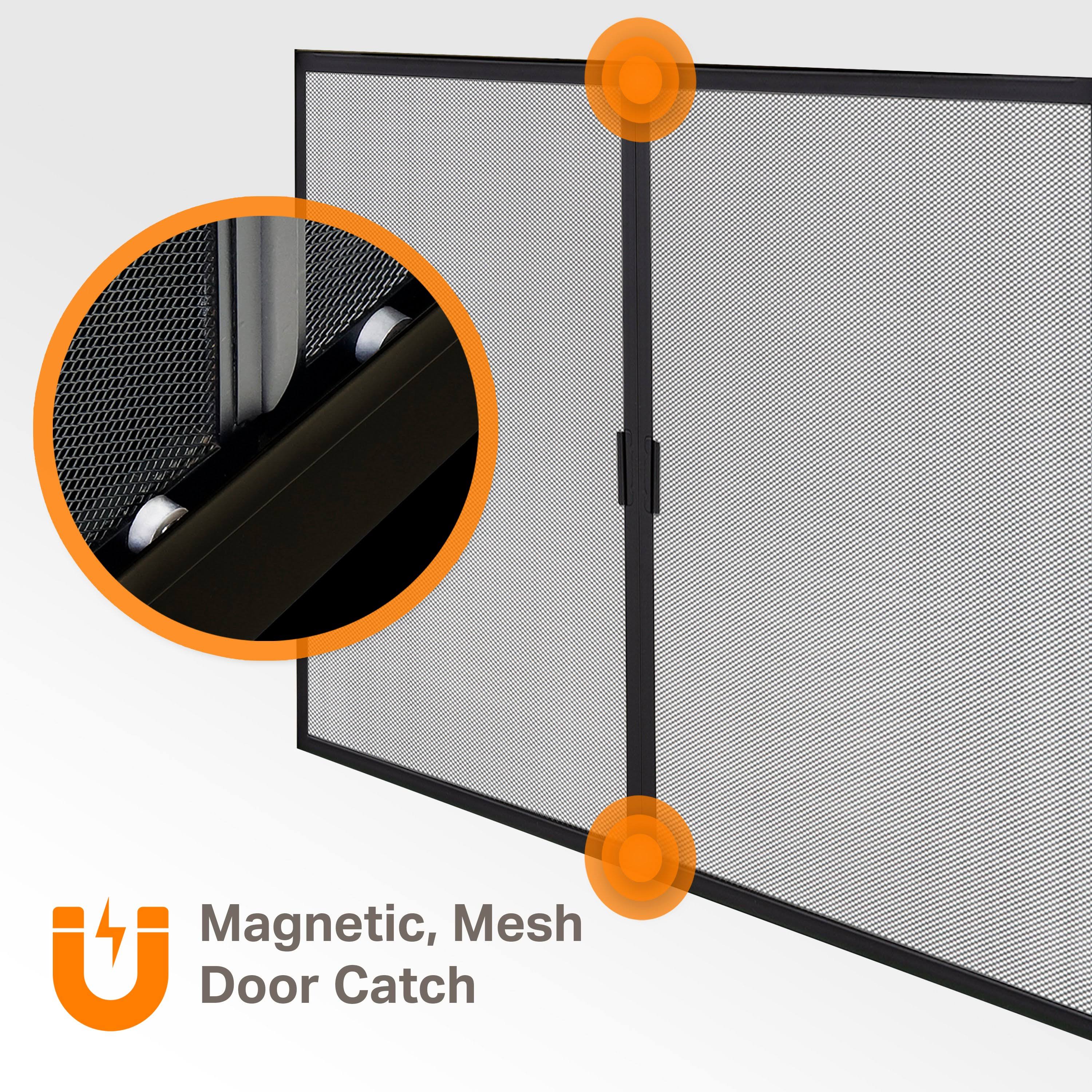 Large Fireplace Glass Doors A8545