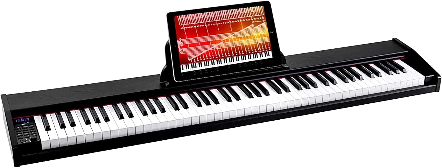 88 Key Full-Size Weighted Keys Digital Piano Keyboard with Sustain Pedal V9132