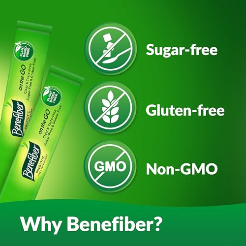 Unflavored Prebiotic Fiber Supplement Powder Stick Packs - 36 Sticks (Pack of 2) E168143