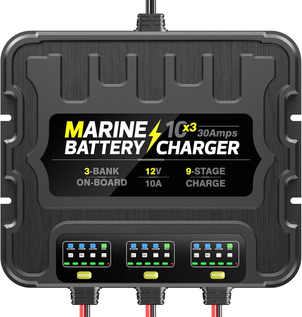 12V 30A Smart Waterproof Onboard Boat Battery Charger J445241