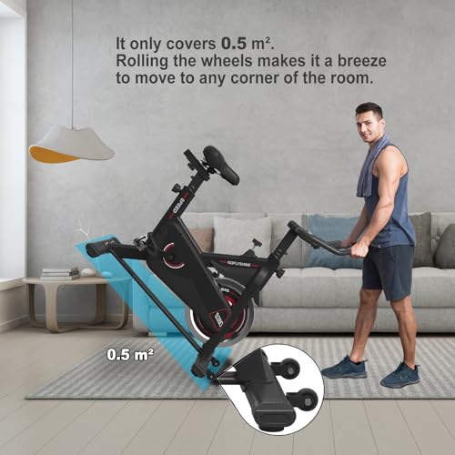 Silent Belt Drive Exercise Bike with LCD Monitor J539