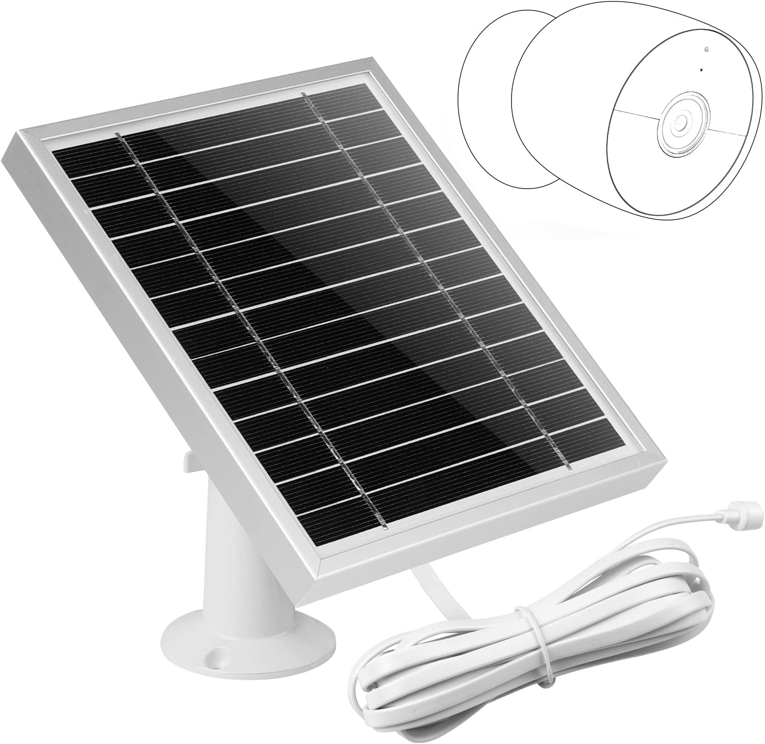 Silver Solar Panel for Nest Camera T2593