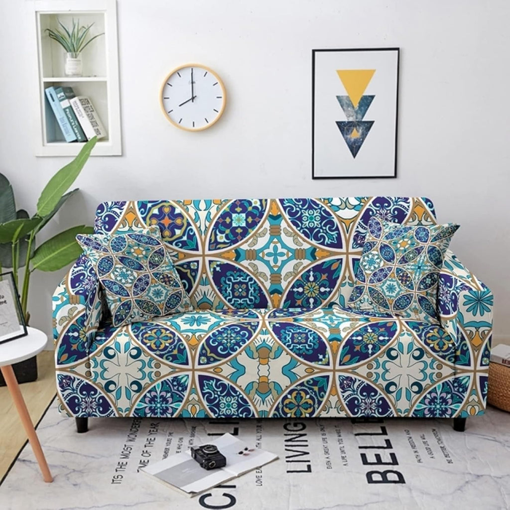 Stretch Slipcover Striped Patterns Sectional Elastic Sofa Cover H352