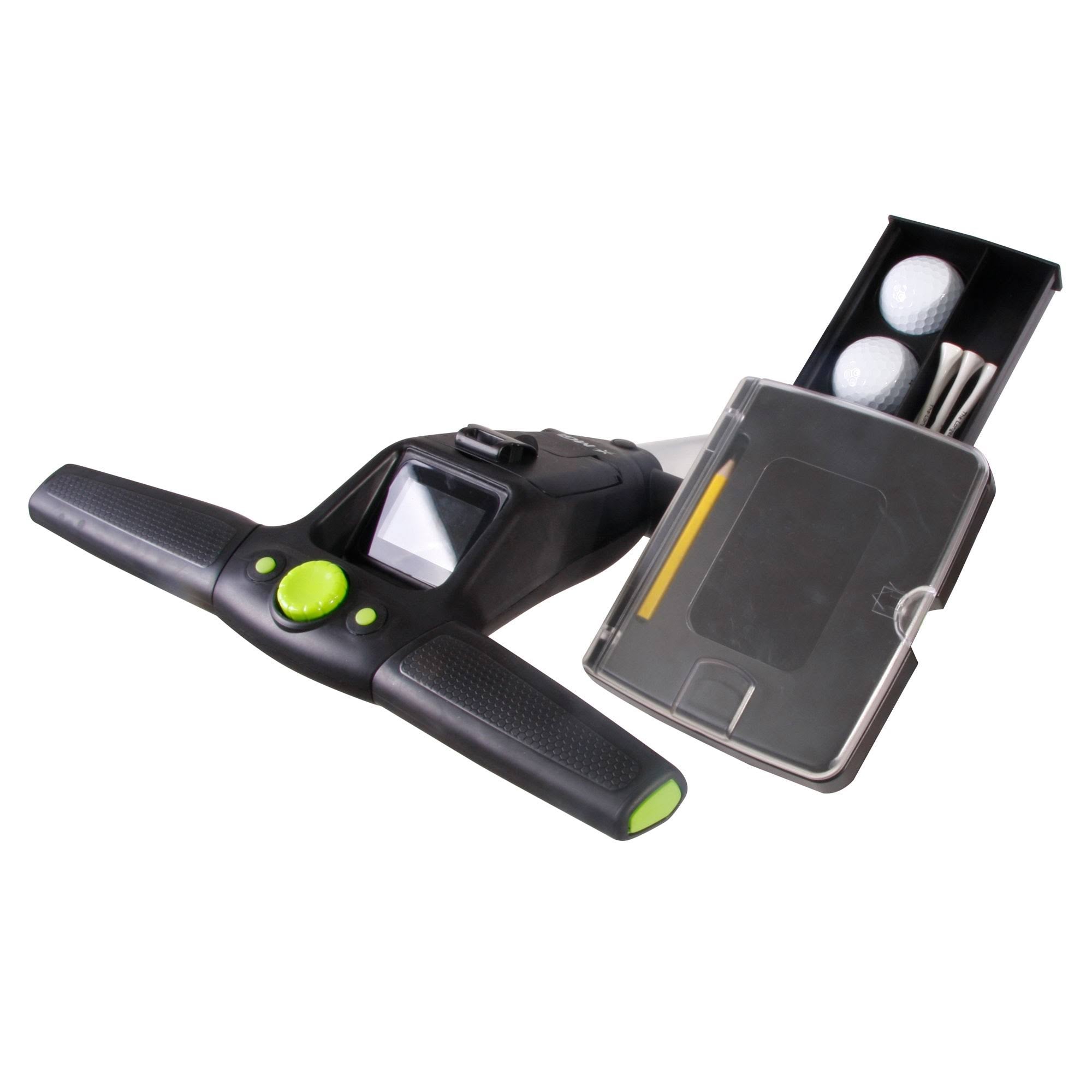 Black Electric Golf Push Cart with Swivel Wheel B13654