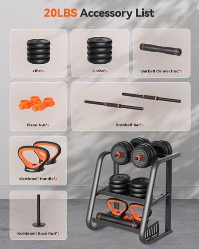 Adjustable Dumbbells Set with Connector M286112