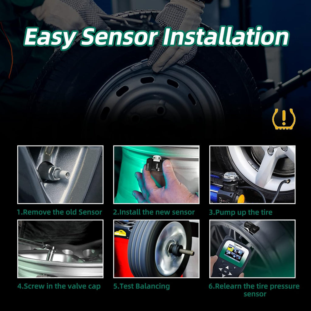 4-Pack 315MHZ Tire Pressure Monitor Sensor U491985