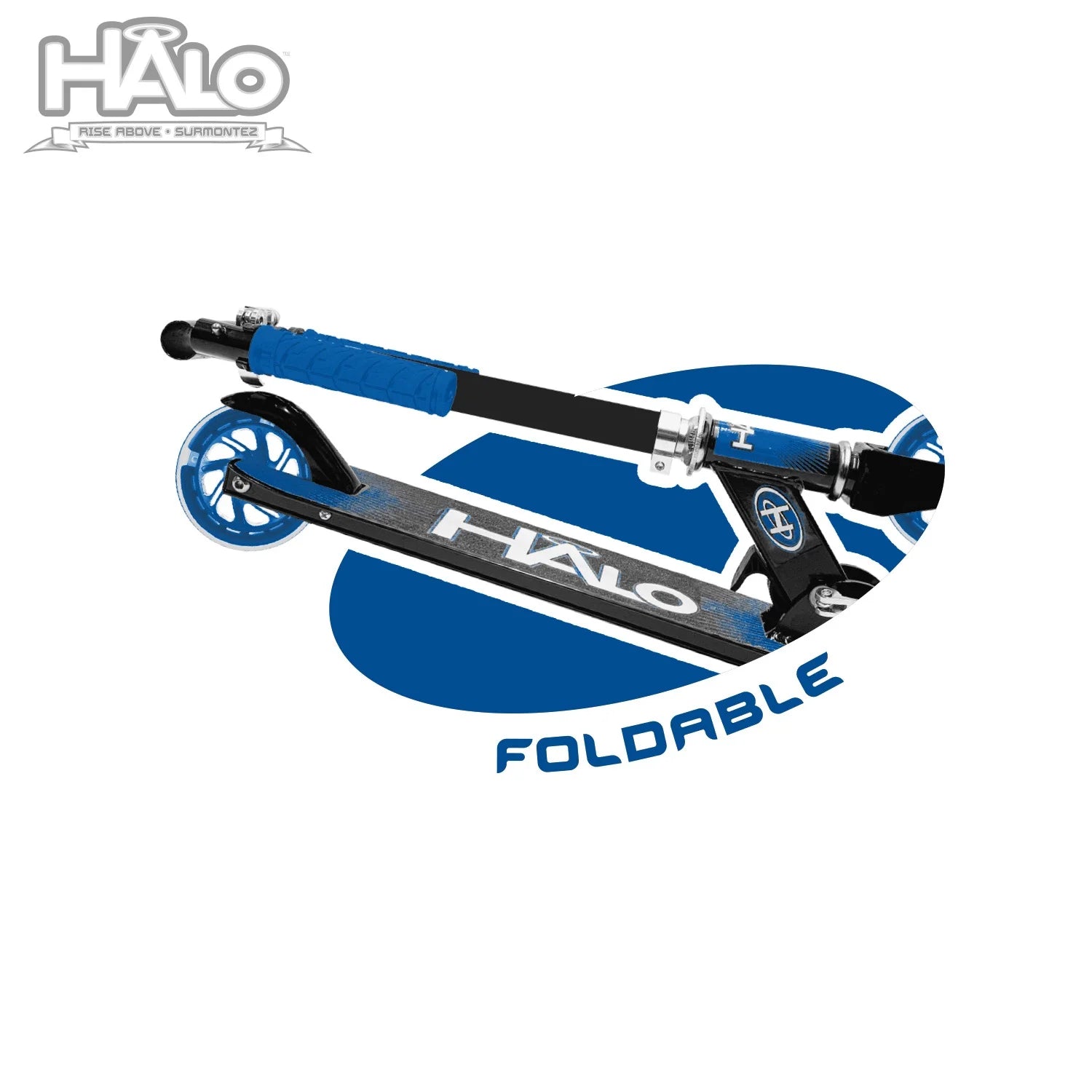 Blue 100mm Wheel Inline Scooter F150847