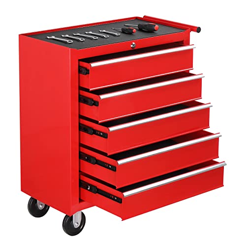5-Drawer Rolling Tool Chest with Lock W2991