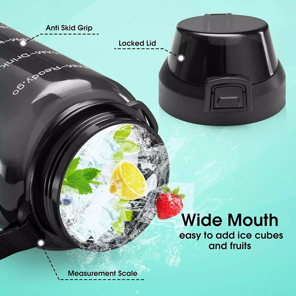 BPA Free 2.2L Water Bottle with Straw K1465