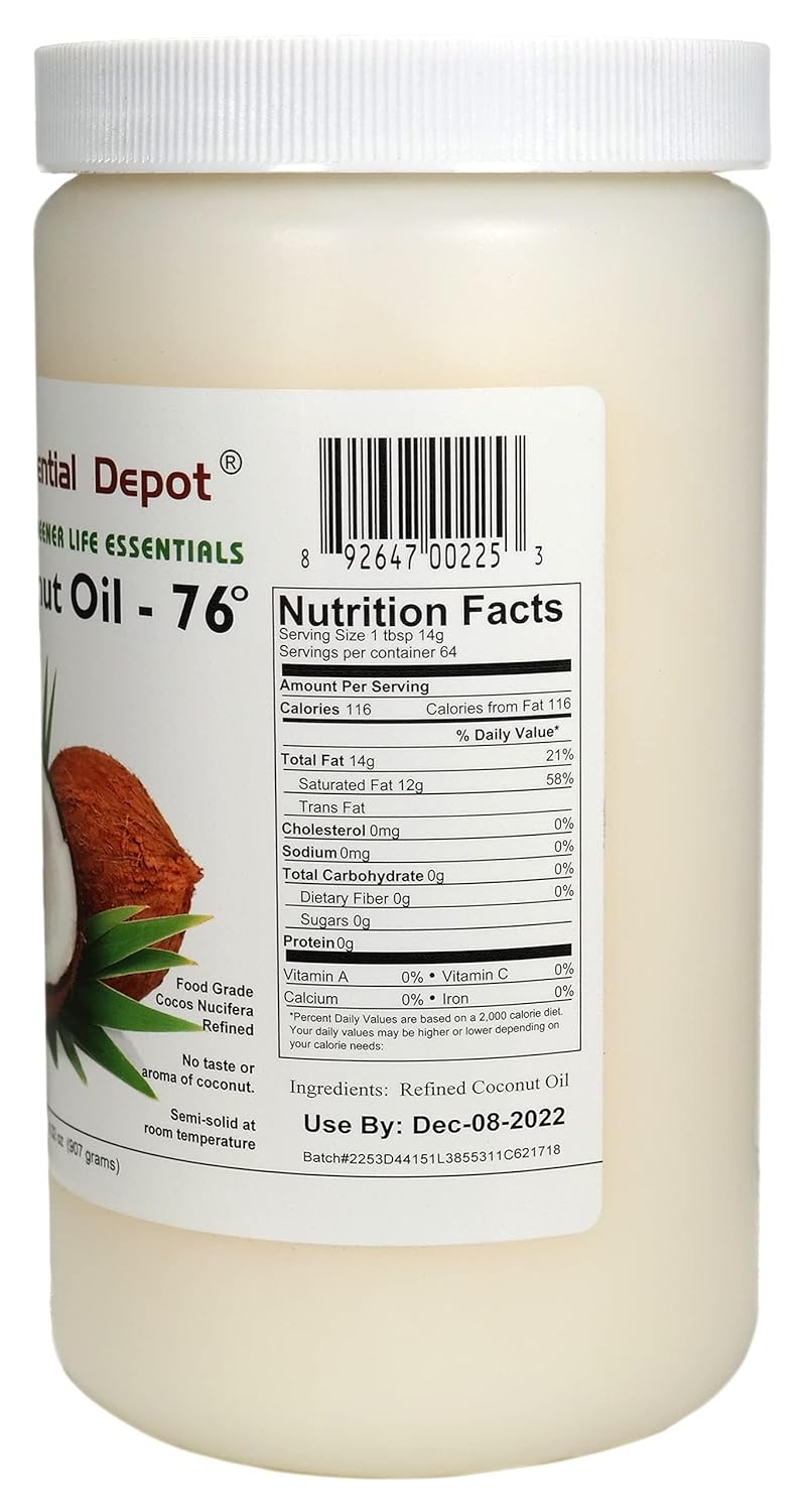 1 Quart 32 oz Food Grade Coconut Oil C282