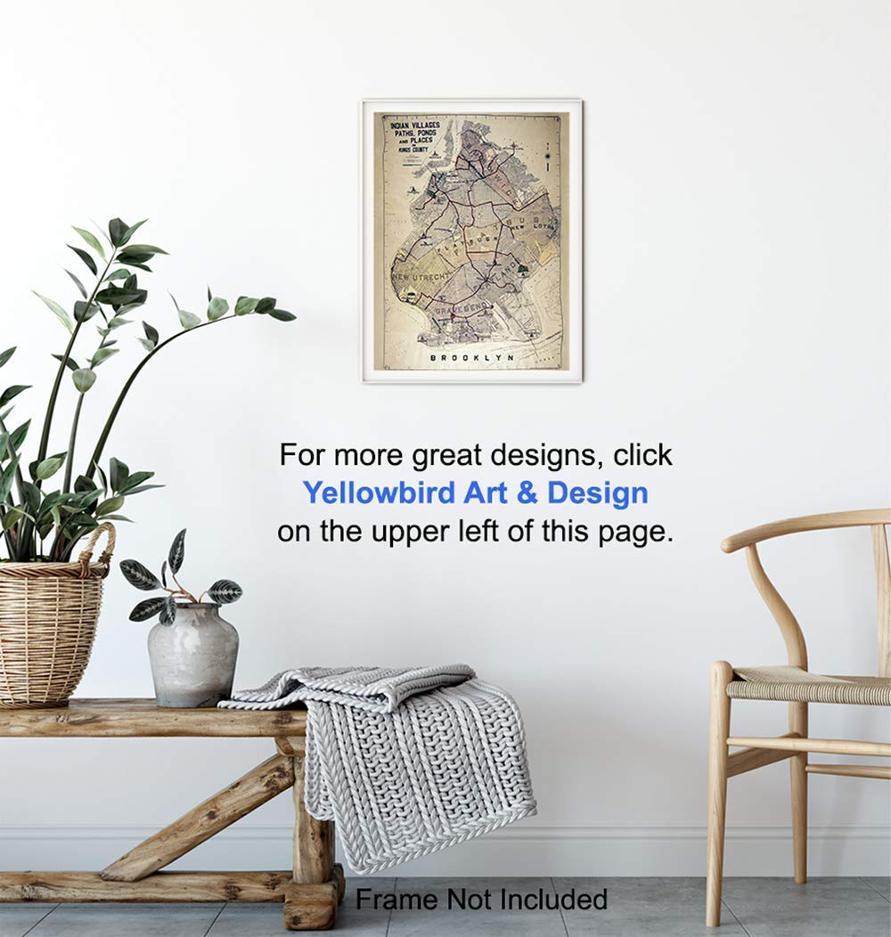 8x10 Vintage Map Poster Print A5028
