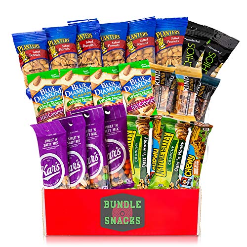 37 Count Assorted Granola Bars, Breakfast Bars, Nuts, Fruit Bars Snack Box H856