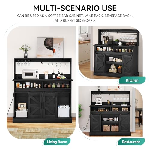 White Coffee Bar with Storage B343