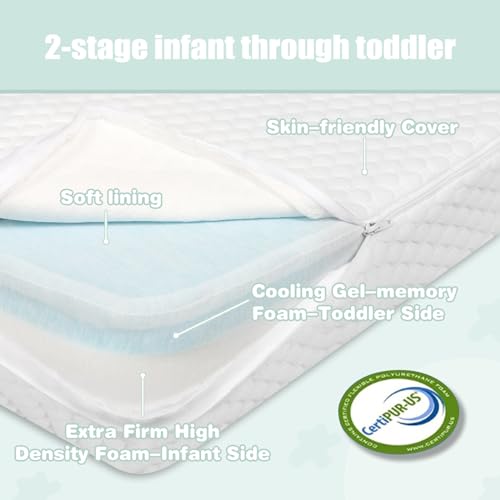 38x26 Trifold Memory Foam Travel Crib Mattress X564865