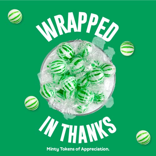 Jumbo Mint Balls, Red & White Peppermint Hard Candy Balls, Individually Wrapped (120 Count - 1 Pack) F6645